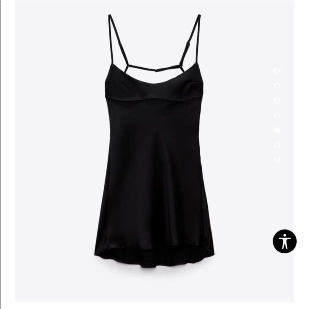 Zara Satin effect mini dress